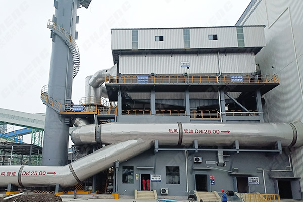 年產60萬噸鋼渣粉磨生產線現場