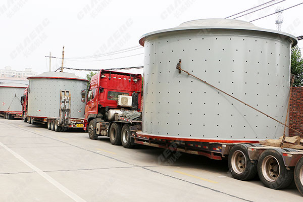 上海球磨機項目筒體發貨