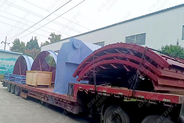 山西年產45萬噸礦粉線基礎部件發貨