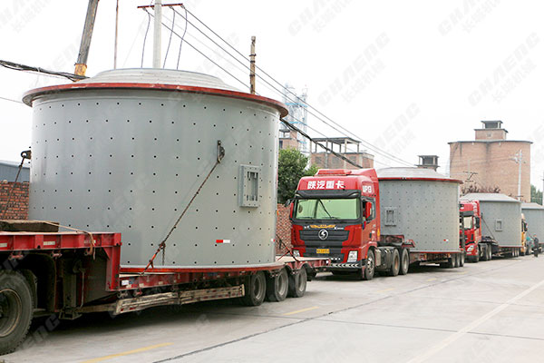 上海球磨機項目筒體發貨